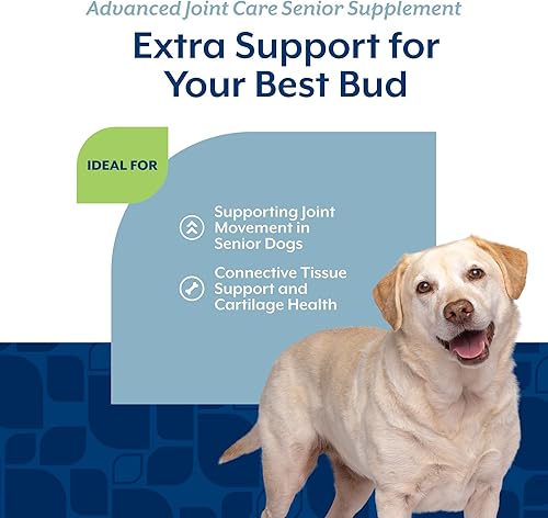 Miniatura 4 de NaturVet Suplemento avanzado para perros de salud articular senior, incluye glucosamina, MSM, condroitina, colágeno, ayuda a apoyar la función de