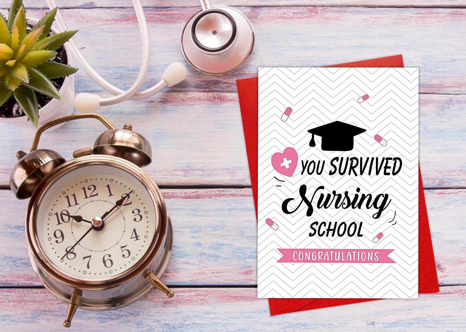 2025 Nurse Graduation Card - Medical School Congrats Card With Envelope For Nursing Grads