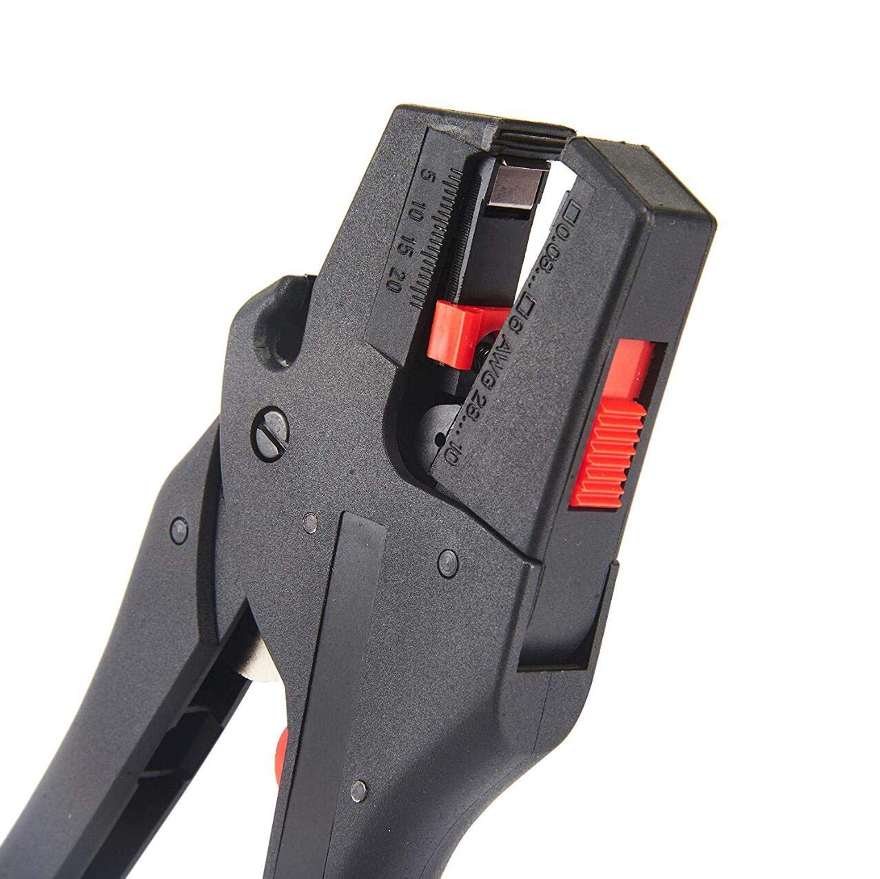 F Season NECALON Wire Stripper, Black, Plastic, 0.08-6 mm², Automatic, Adjustable Stripping Diameter, Wire Cutter, No Wire Core Damage - Image 3