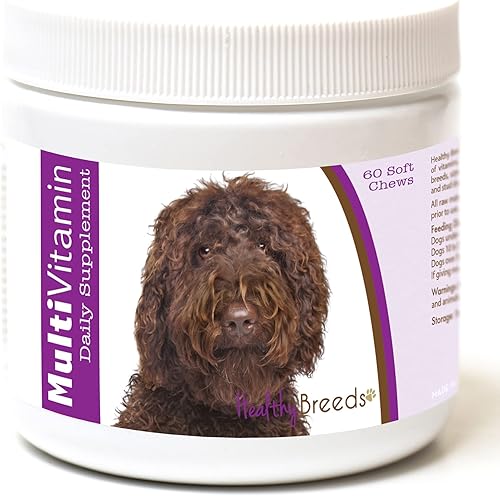 Miniatura 94 de Healthy Breeds Multivitamínico siberiano Husky para perros, suplemento diario recomendado por veterinarios, sabor a tocino, 60 masticables suaves