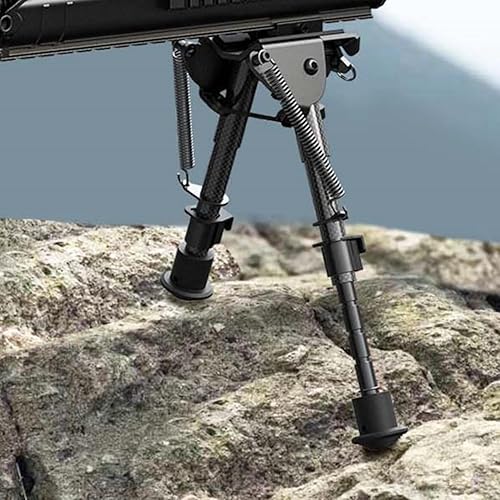 Miniatura 7 de CVLIFE Bípode, Bípode de fibra de carbono para rifle con adaptador Picatinny de 6 a 9 pulgadas bípode