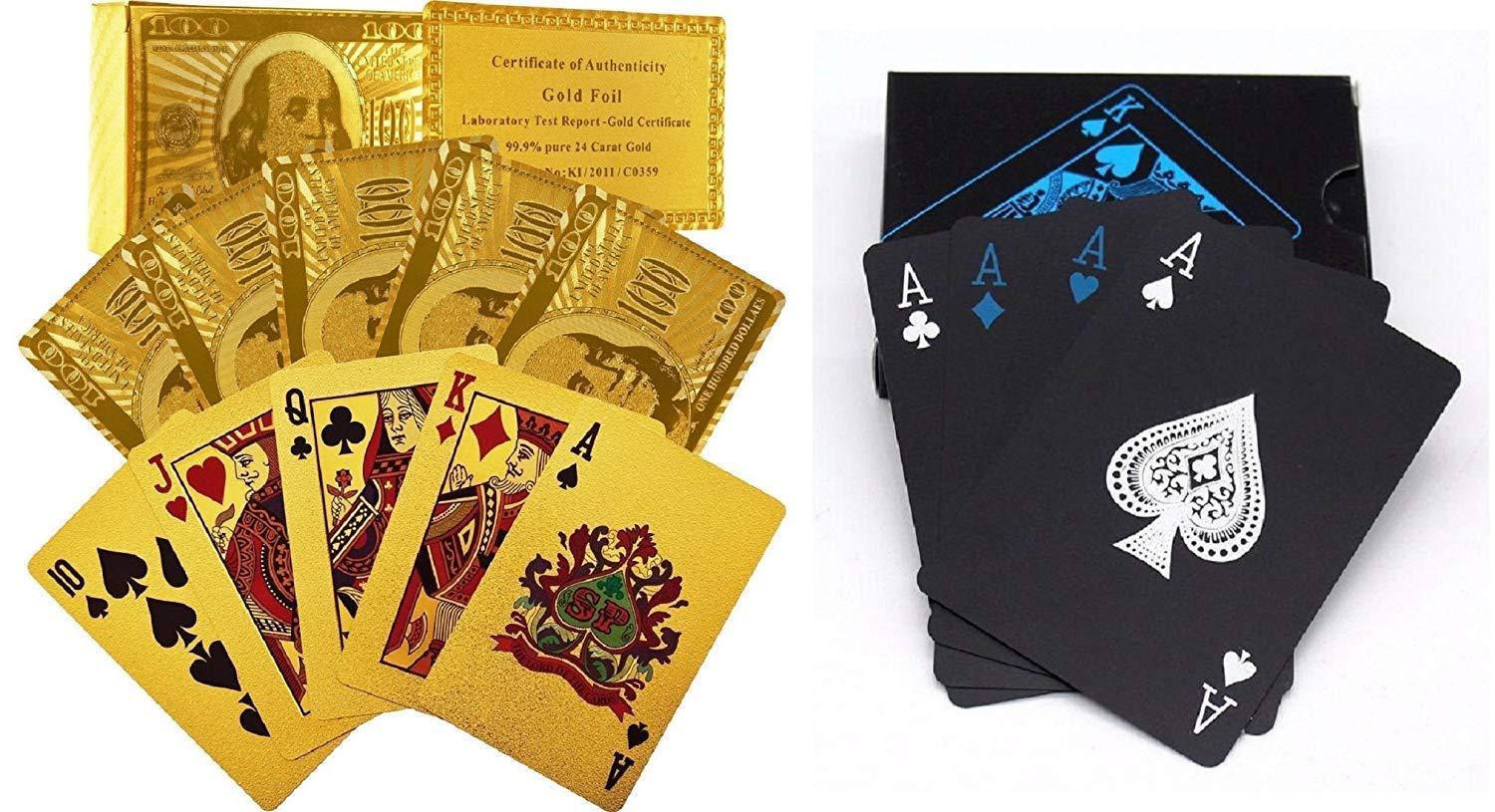 ROYALS Poker Playing Cards (Black & Golden Combo) (B07RGJ4SFC) Amazon Price History, Amazon Price Tracker