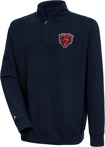 Antigua Mens NFL Victory Quarter-Zip Pullover Top