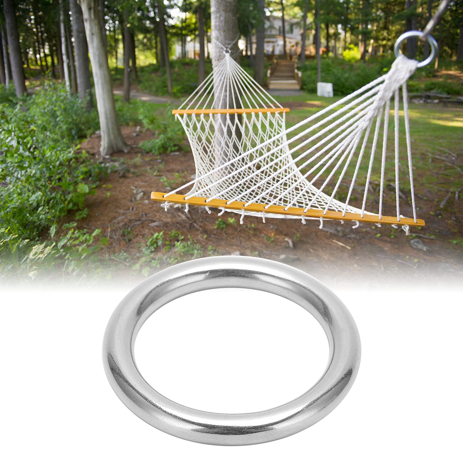 Anillos Redondos Soldados De Alta Ristencia De Acero Inoxidable 304 M3 M4 M5 M6 M8 M10 Anillo Redondo Sólido Aparejo Barco Marino Hamaca Yoga Anillo Colgante - AliExprs