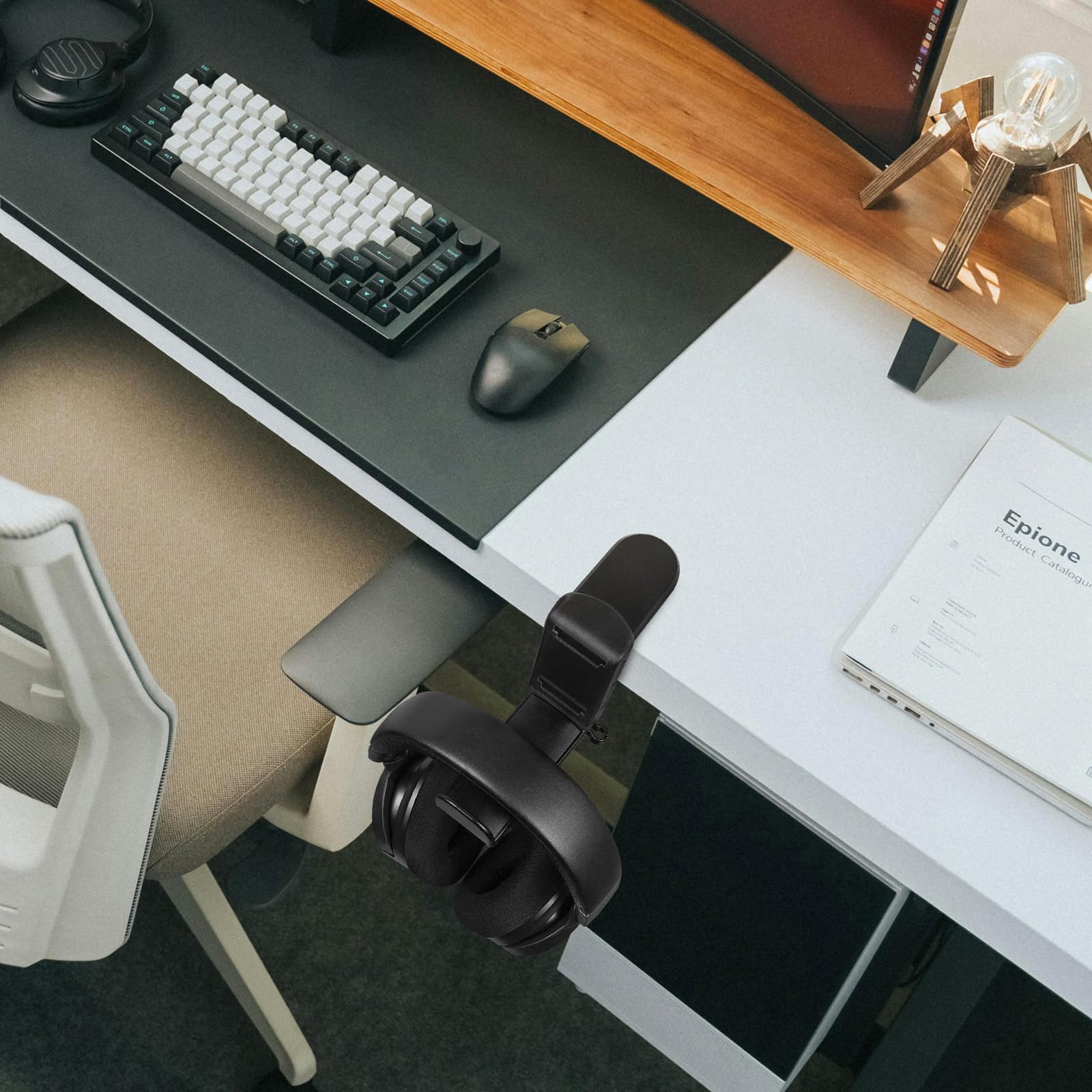 Geekria Support De Manette De Jeu Double En Bois Massif Et