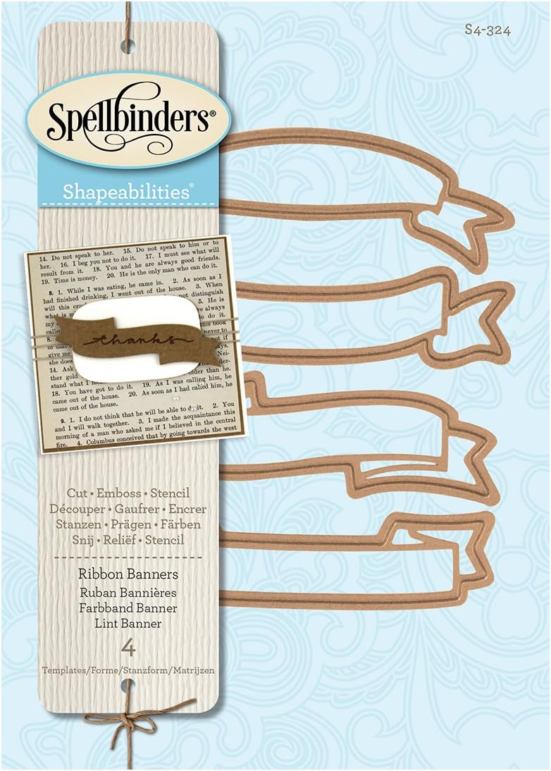 Spellbinders Shapeabilities Dies, Ribbon Banners