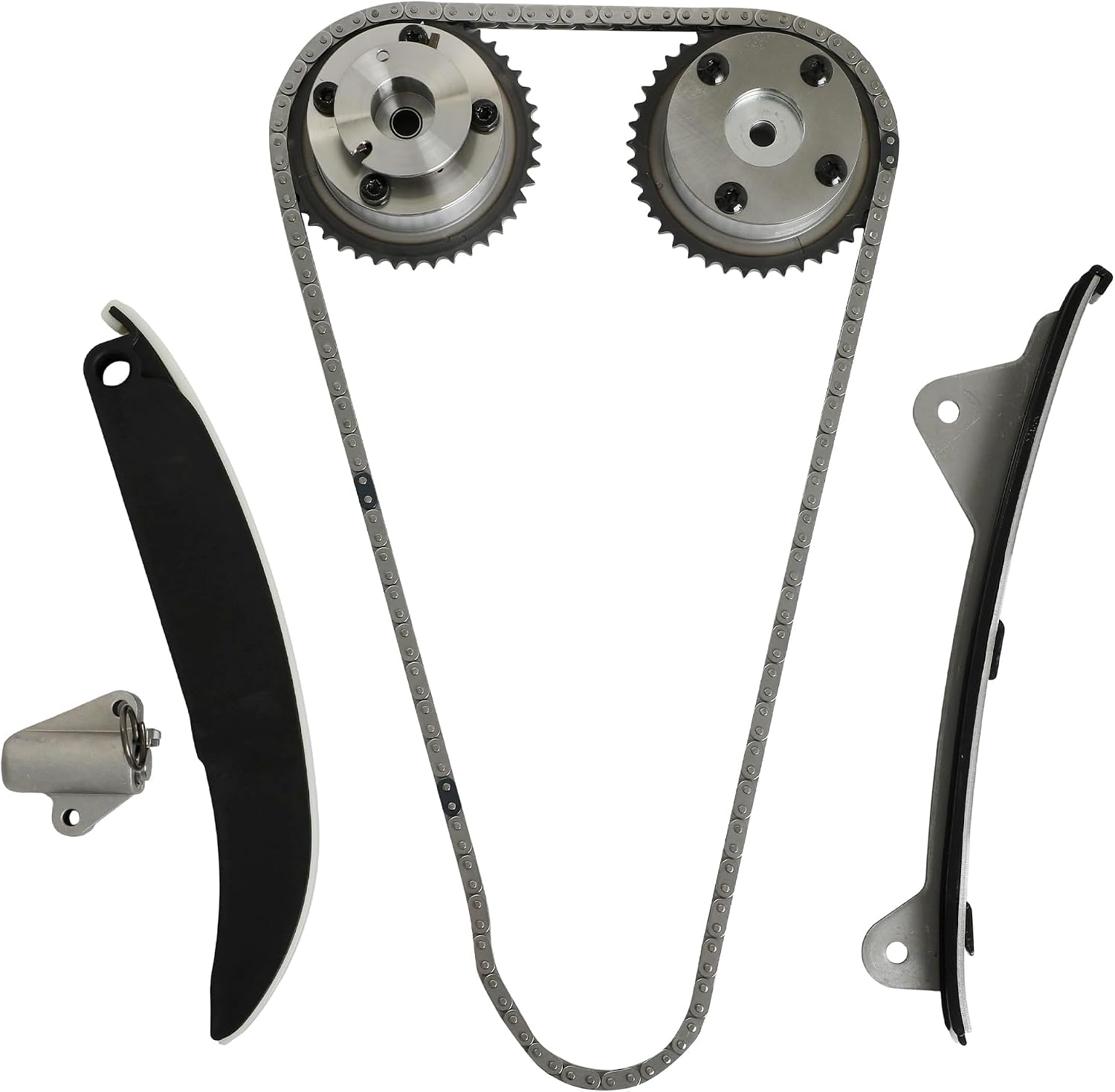 G4NC Timing Chain Kit With CVVT Gears Fit For Hyundai Kia 2.0L 2014-2017 | Fit For Hyundai Elantra Gt Tucson Fit For Kia Forte Koup Soul 2.0L L4 OE#24321-2E200 24410-2E000 24420-2E200 24370-2E200