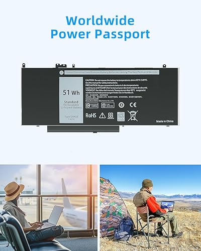 Miniatura 6 de 68WH GJKNX 7.6V Batería de repuesto para Dell Latitude 5480 5580 5490 5491 5580 5590 5591 5280 5288 5488 5491 5495 E5480 E5580 E5495 0 E55 Alto