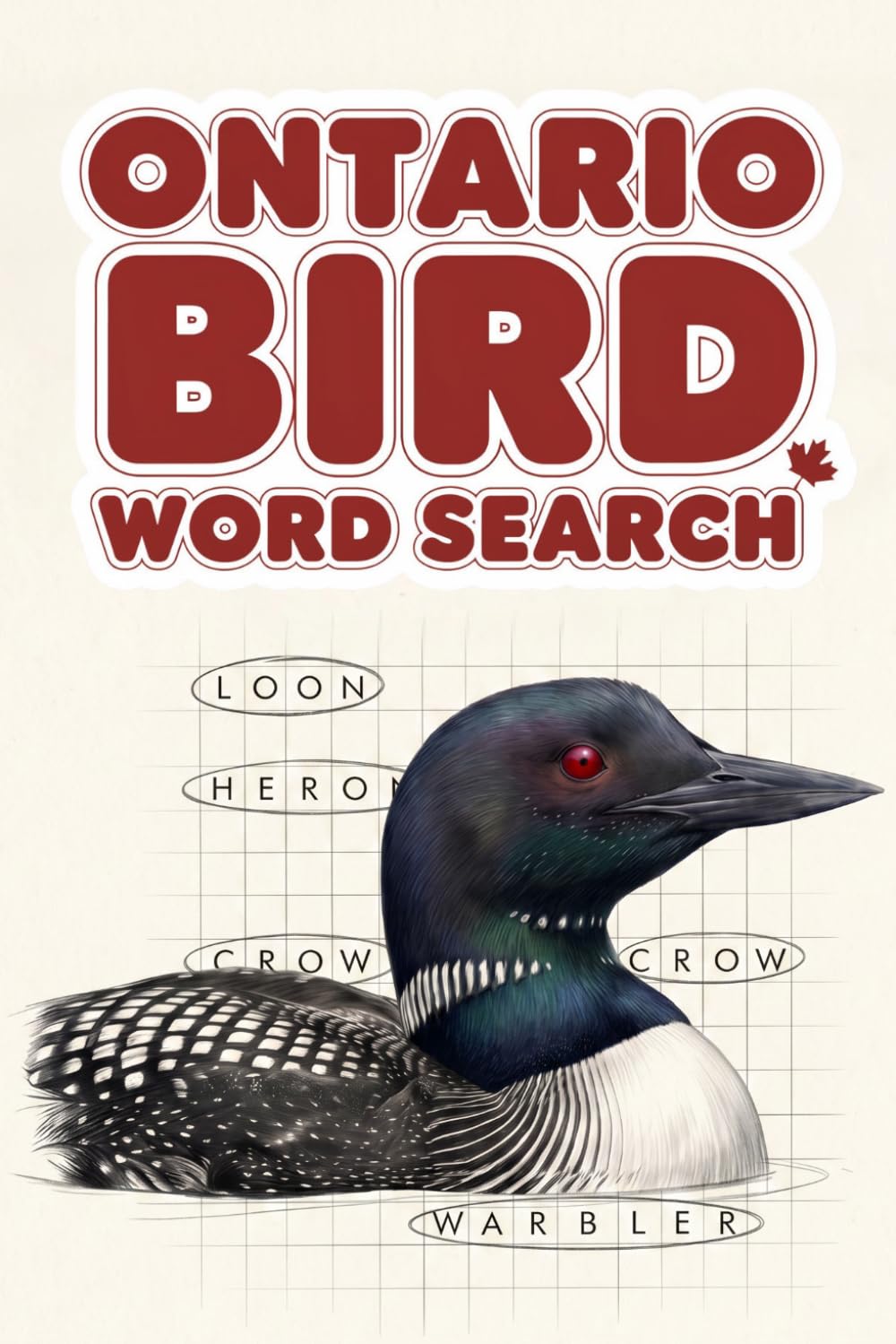 Ontario Bird Word Search, A Canada Bird Identification Word Game for Birdwatchers and Ornithologists