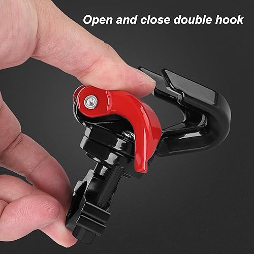 Miniatura 2 de Gancho universal para motocicleta, soporte para bolsa de equipaje para casco de motocicleta, soporte de doble gancho para ciclomotores, scooters,