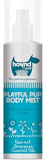 HOWND Playful Pup Refreshing All Natural Body Mist & Deodorizer For Puppies, Rose, Lemongrass & Orange Essential Oils Keep Your Pup Smelling Great & Coat Refreshed & Silky Smooth & Shiny, 100% Vegan