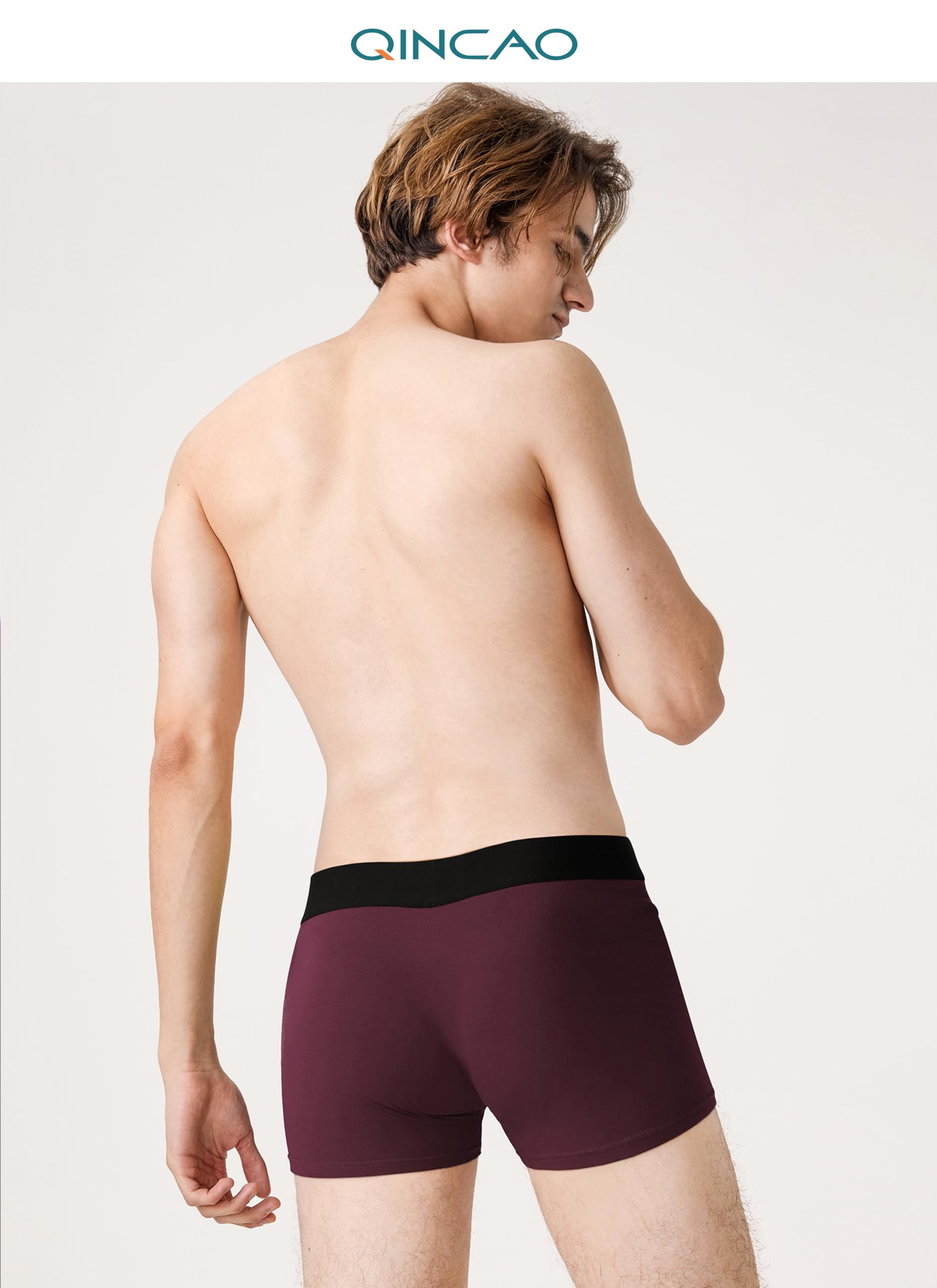 QINCAO - Boxer da Uomo, Confezione da 6 Pezzi, privi di Etichette Che graffiano, Biancheria Intima, Boxer in Cotone, Taglia: S - 4XL