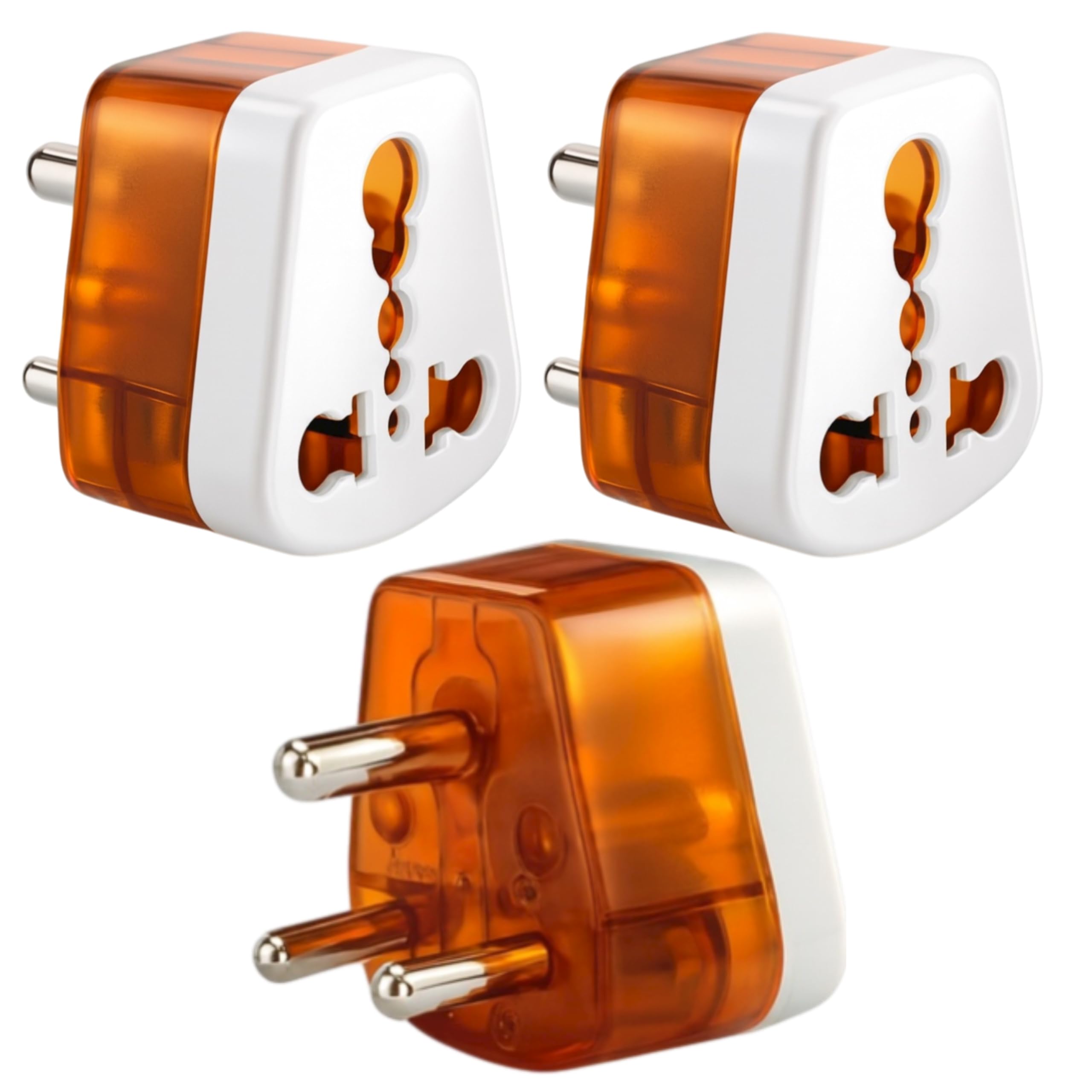 KAVANA Silk 6 amp to 16 amp Converter/Conversion Plug (5-16A) Converts 6A Socket to 16 A Socket for Geysers, A/C,Refrigrator,Microwave,etc for Indian and International Plugs,Pack of 2-image-25