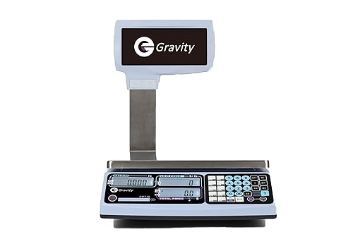 Miniatura 2 de NTEP Legal for Trade Price Computing Scale con pantalla de poste, capacidad de 6 libras/15 libras, resolución de 0.002 libras/0.005 libras, rango