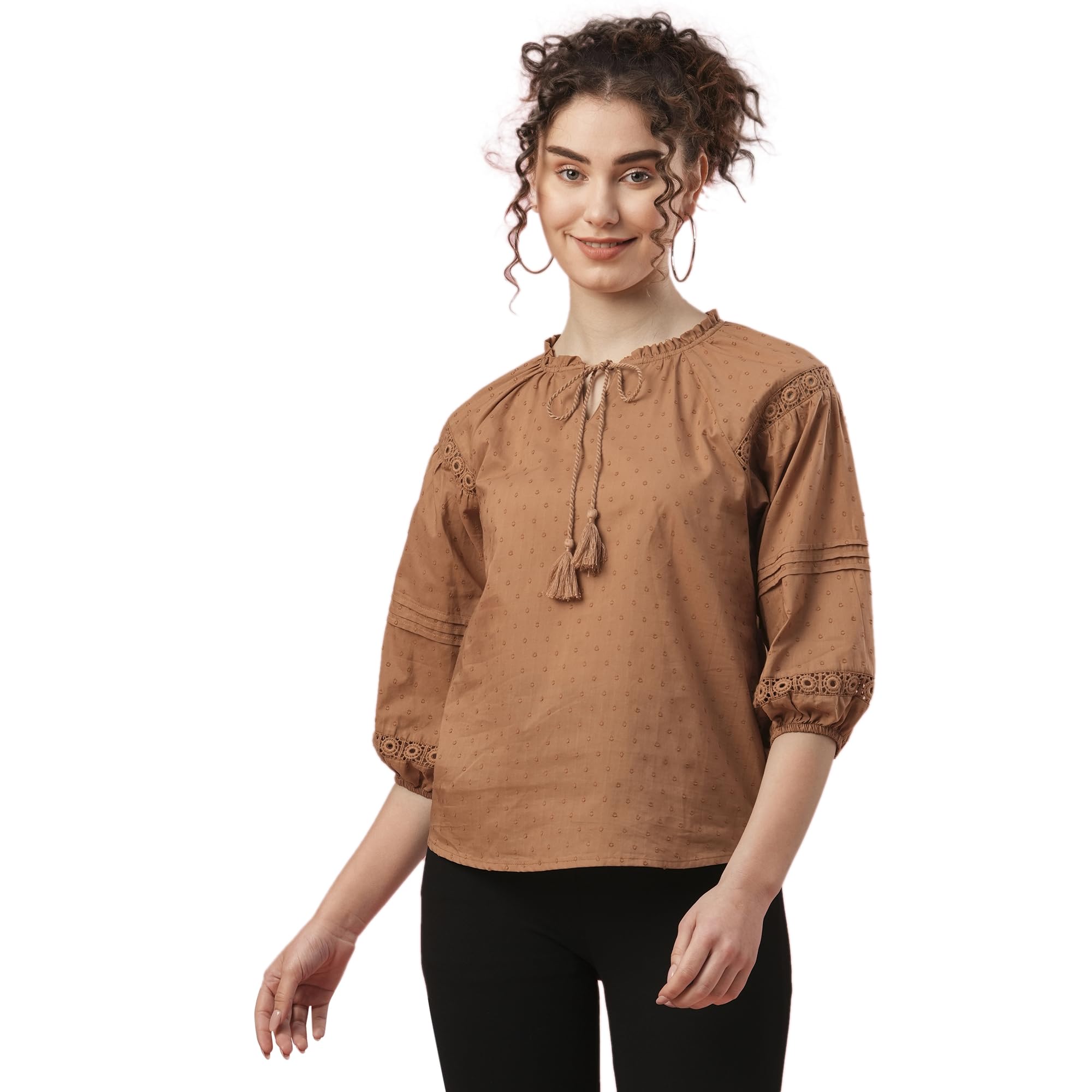 globus Women's Solid Loose Fit Top-picture-13