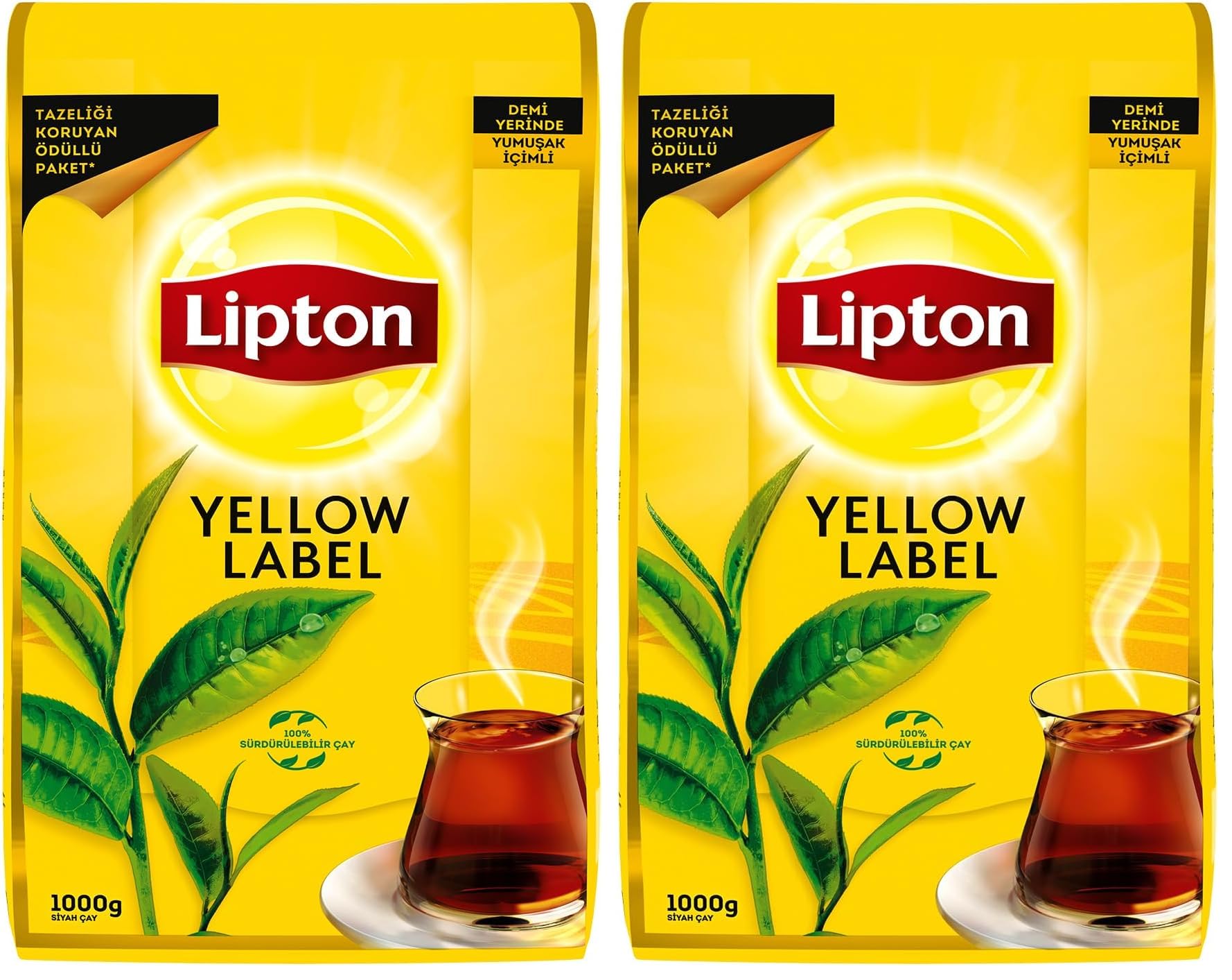 Lipton Yellow Label Dökme Siyah Çay 1000 Gr (2 paketi)