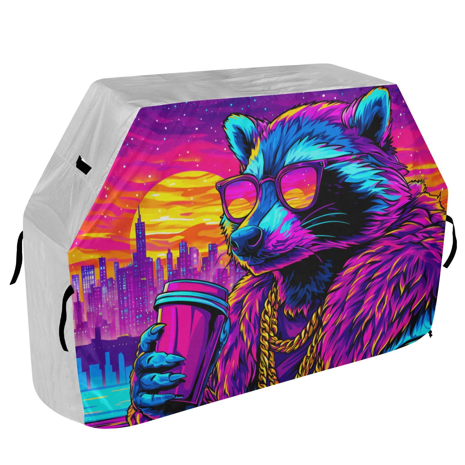 Upstart Raccoon - Funda para barbacoa impermeable y resistente al aire libre