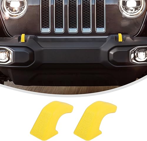 Miniatura 8 de Linskip Cubiertas de gancho de remolque compatibles con Jeep Wrangler 4XE JL JK y Gladiator JT 2007-2024, protectores de goma para gancho de