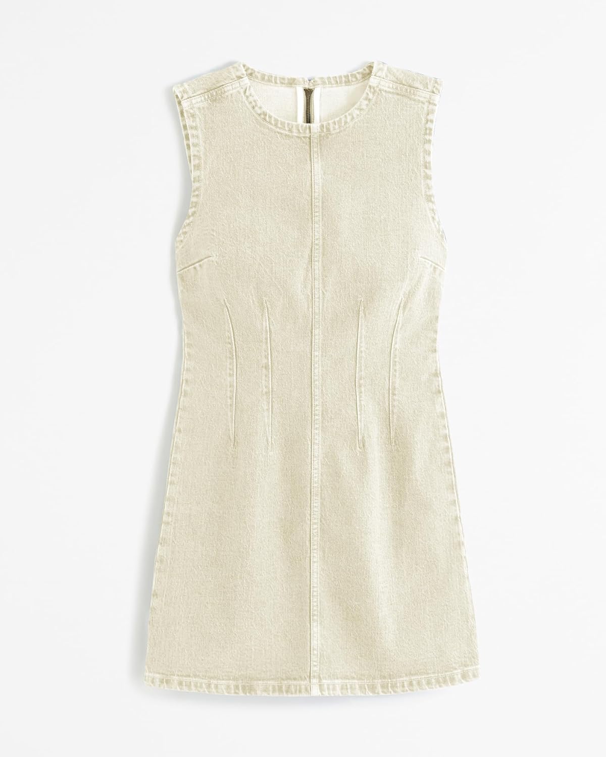 Wenrine Womens Denim Mini Dress Casual Sleeveless Crewneck Summer Jean Tank Dresses - Image 7