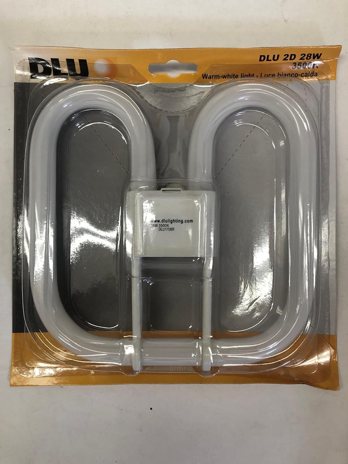DLU 6 Pieces FLP4L9V72 F282D/835/4Pin 8"x8"x1" 2D CFL 28W 3500K 2000 Lumens GR10q-4 Pin Base Same as GE 22180 2D CFL 28 Watt Light Bulb