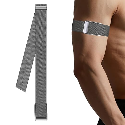 VANEST Arm Bicep Band Compatible with Whoop 5.0 One+Peak Fitness Life Tracker, Waterproof, Health and Fitness Wearable Heart Rate Monitor Accessories with Metal U Shape (Not for Gen 4)