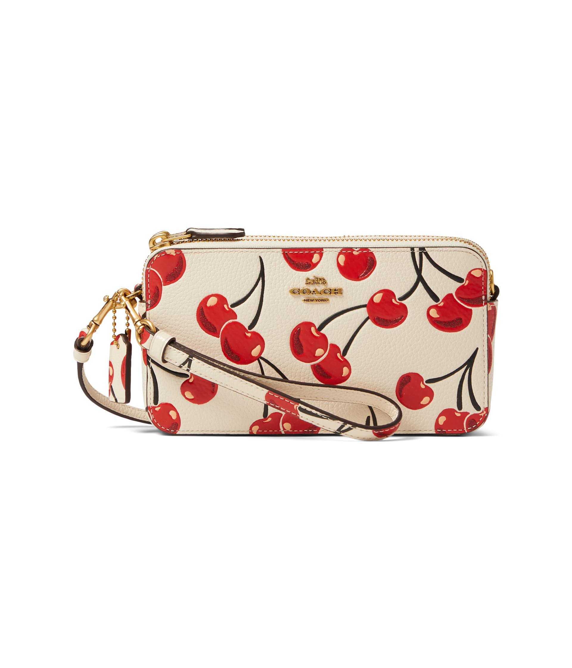 COACH Cherry Print Kira Crossbody Chalk One Size