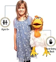 Vista 2 de Gallo tonto de 23 pulgadas, estilo ventrílocuo, marioneta animal