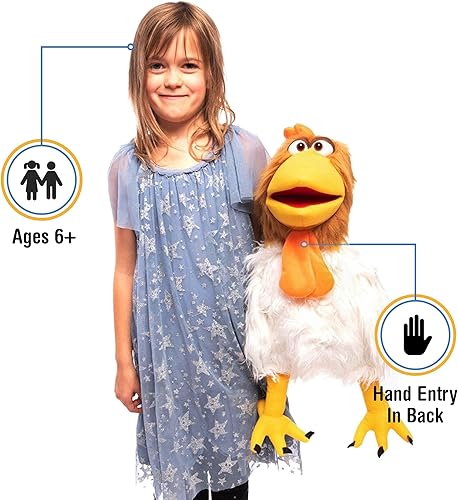 Miniatura 2 de Gallo tonto de 23 pulgadas, estilo ventrílocuo, marioneta animal