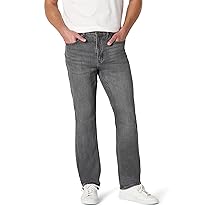 Amazon Essentials Jeans Taglio Dritto Leggermente Elasticizzati Uomo, Lavaggio Grigio, 36W ,  28L