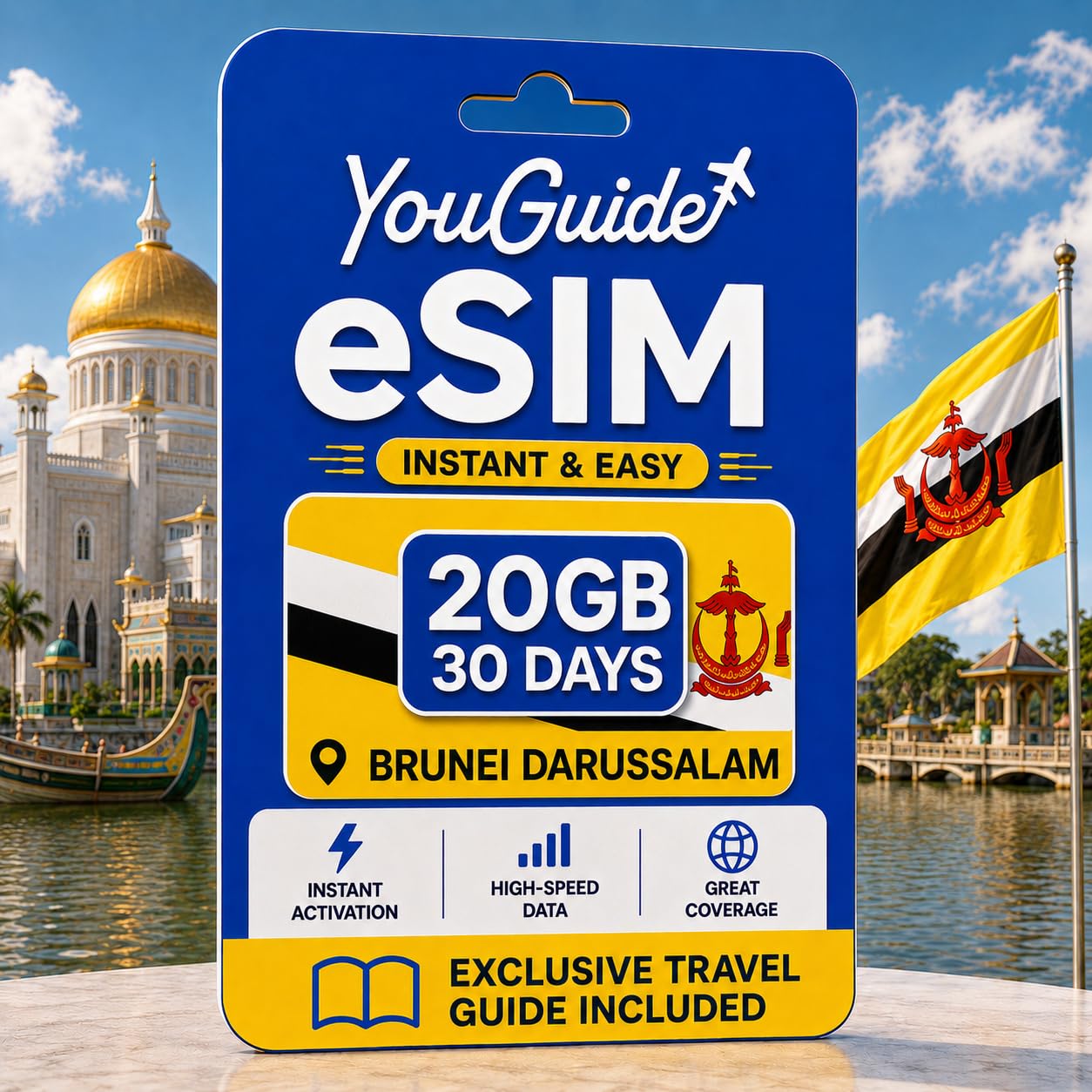 Brunei Darussalam eSIM 20GB 30Days