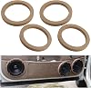 4PCS 6.5 Speaker Spacer for Wood,Practical Door Speaker Adapter for Providing Vibration Dampening Effects,Essential Car Accessories Fit Speakers Adapter 6.5 inch Cars SUVs