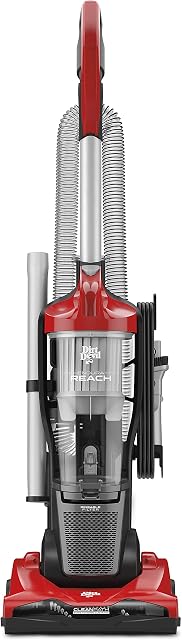 Dirt Devil Endura Reach Nettoyeur à vide sans sac, léger avec plage de nettoyage étendue, Brushroll multi-floor, UD20124, rouge