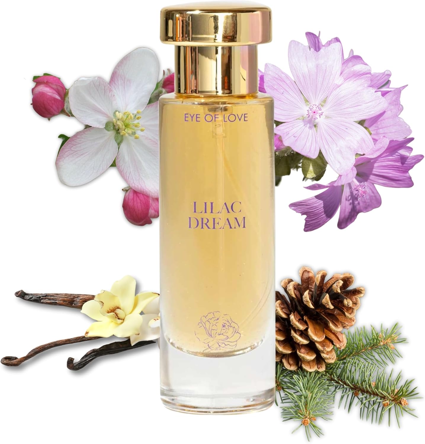 Bloom Lilac Dream Pheromone Perfume for Women - Calming Evening Cologne with Vanilla Musk & Apple Blossom - Plant-Based Long Lasting Fragrances for Girls - 30ml/1 fl oz Parfum Spray