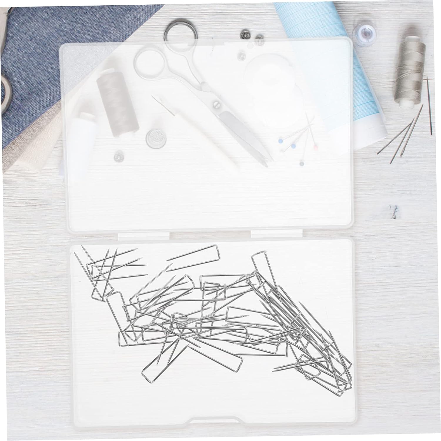 DOITOOL 100pcs Sewing Positioning Needle u Pin for Quilting Tapestry Needles Pins Home Sewing Tools