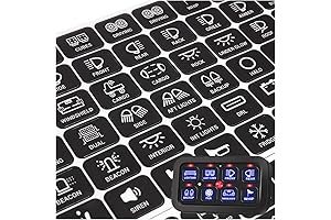 120PCS Car Switch Panel Stickers for Safe and Convenient Operation