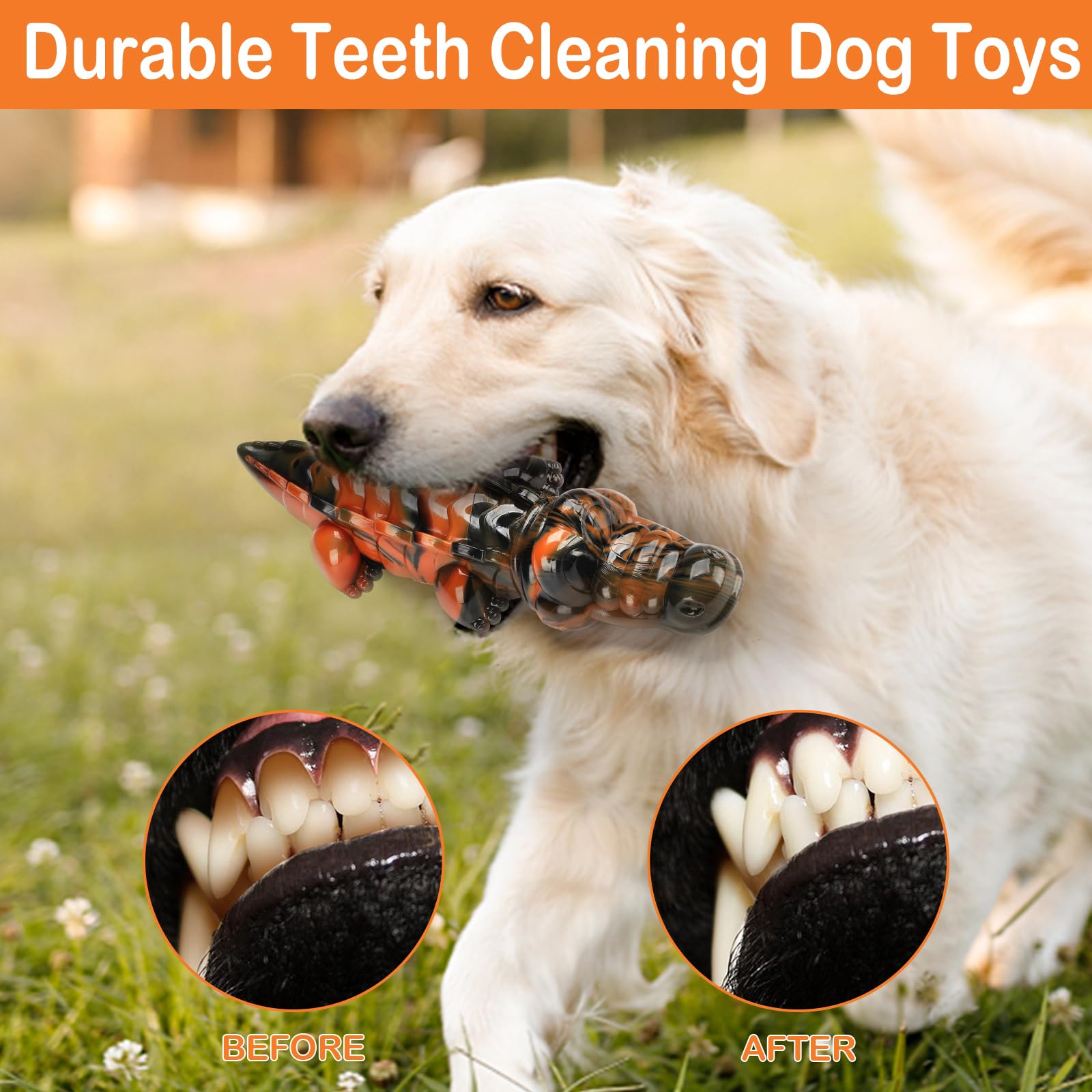 QISHOUTING Juguetes para perros para masticadores agresivos, juguetes para cachorros, juguetes para perros grandes/perros medianos, juguetes para perros pequeños, juguete masticable para perros