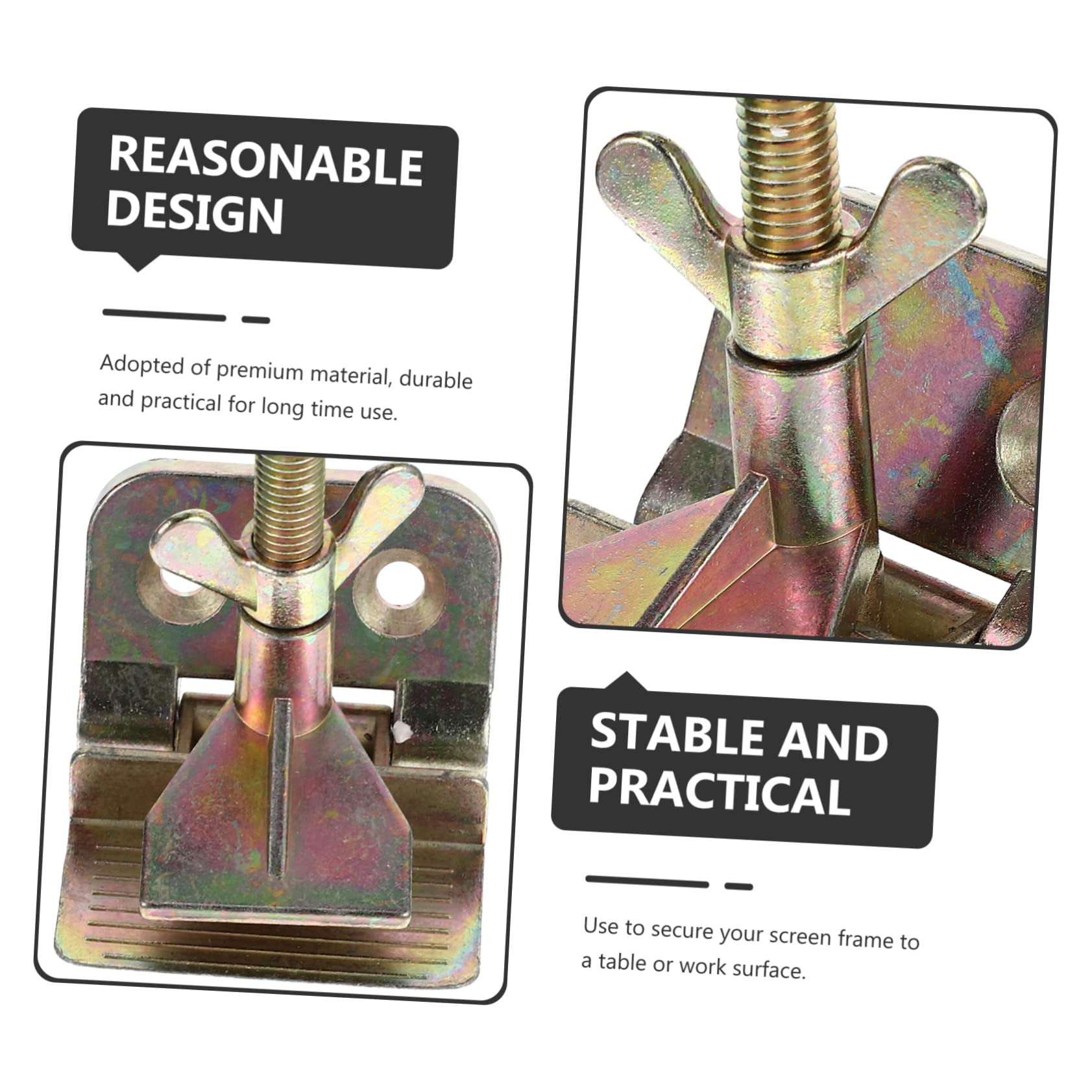MUELODSIC Butterfly Clamp Plate Making Material Screen Clamp for Silk Screening Reusable Stencils