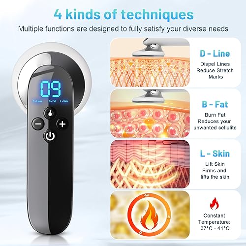 Miniatura 2 de Máquina para esculpir el cuerpo y masajeador de celulitis - Dispositivo portátil de cuidado corporal para vientre, cintura, brazos, piernas y