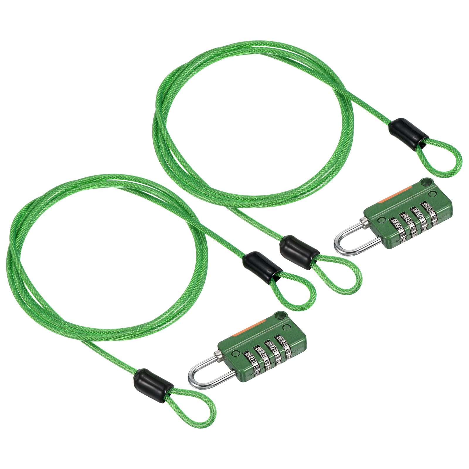 PATIKIL Security Steel Cable with 4 Digit Combination Lock