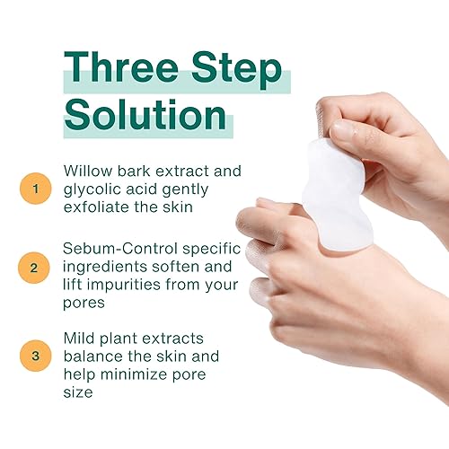 Miniatura 7 de MANIA HOLIC Parche nasal para control de sebo, tiras de poros derretidos, tóner exfoliante para minimizar los poros, eliminación de puntos blancos y