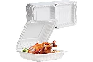 8 Inch Plastic Clamshell Take Home Containers for Food