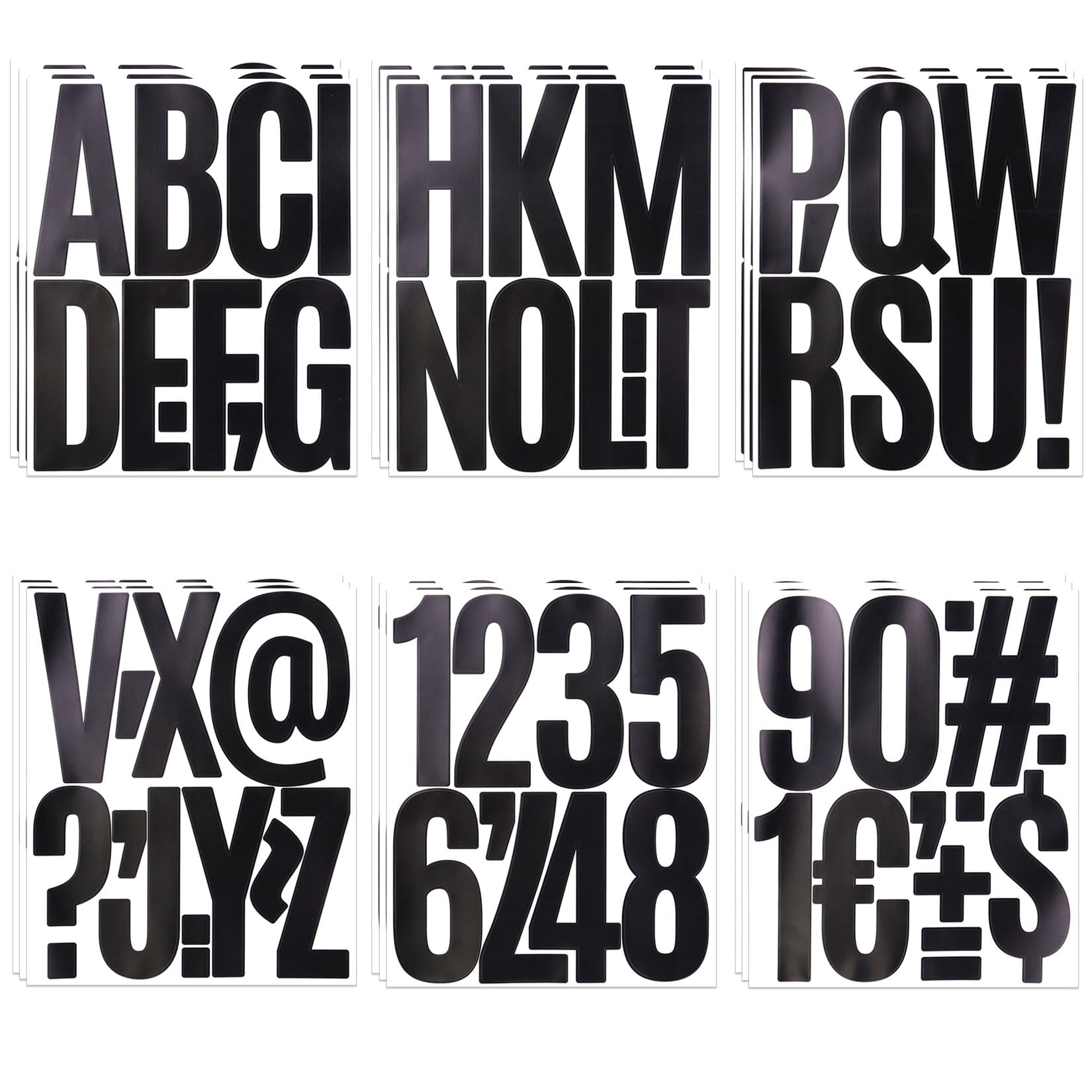 Autocollants alphabet 12,7 cm en vinyle pour personnaliser la maison