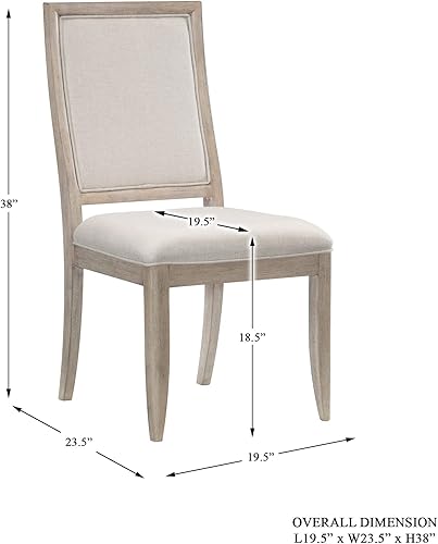 Miniatura 3 de Homelegance Silla auxiliar de comedor (juego de 2), gris