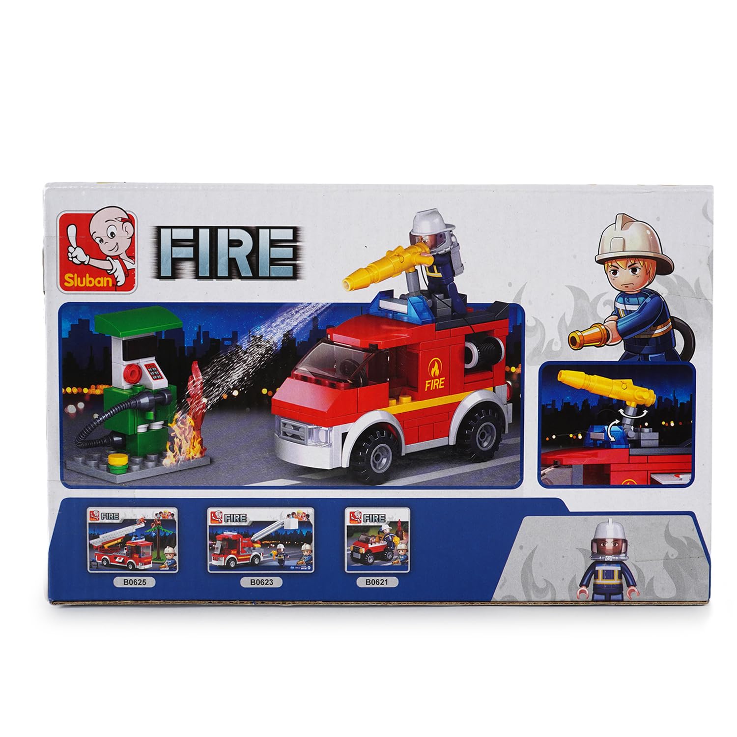 Sluban Small Fire Truck With Oil Station