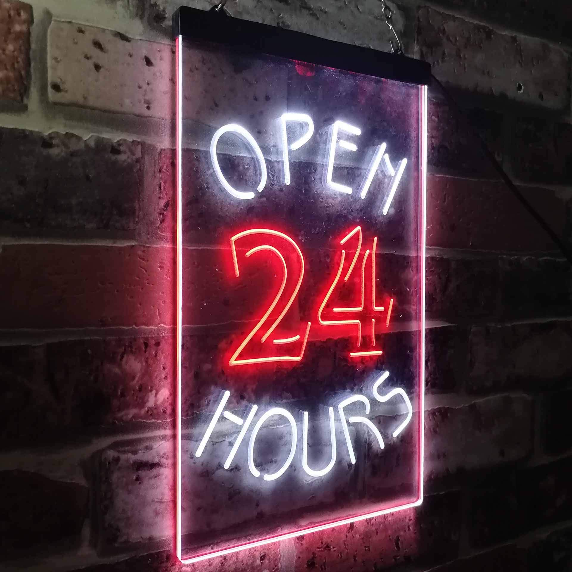 Amazon | Open 24 Hours Shop Business Welcome Dual Color LED看板