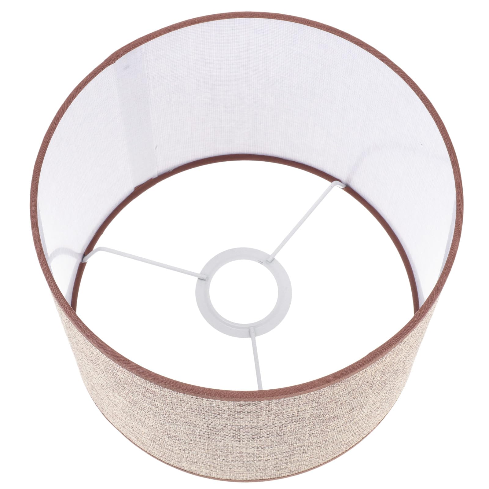 Anneome Abat-Jour Décoratif Cylindrique en Lin 22 CM Diamètre Écru pour Lampe Pied Salon et Chambre Protection Lumineuse Douce Usage Domestique