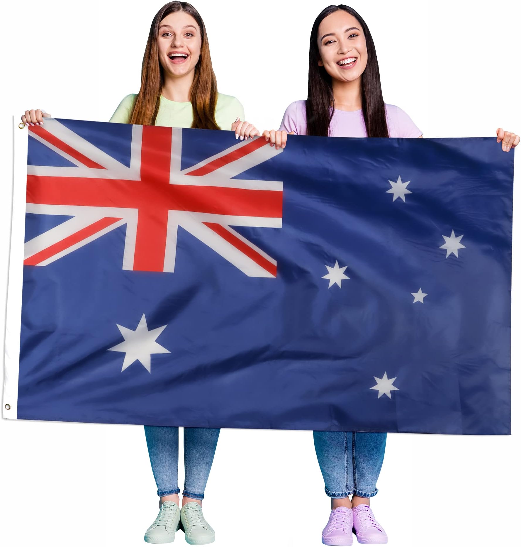 I LOVE FANCY DRESS LTD AUSTRALIAN NATIONAL FLAG AUSTRALIA DAY 5FT X 3FT SPORTS FAN SUPPORTERS