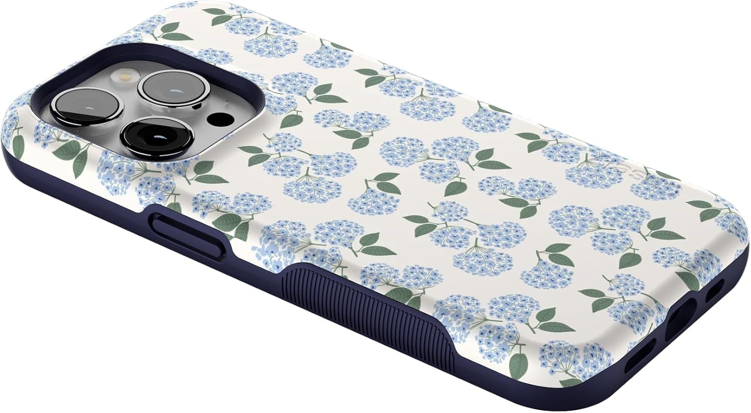 Casely iPhone 14 Pro Case | Nantucket Cottage | Blue Hydrangea | Bold Protective Design | Compatible with MagSafe - Image 7