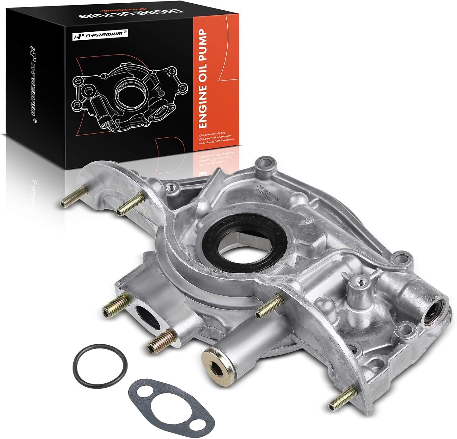 A-Premium Engine Oil Pump with O-Ring & Gasket Compatible with Honda Civic 1988-1995, Civic del Sol 1993-1995, CRX 1988-1991, 1.5L 1.6L