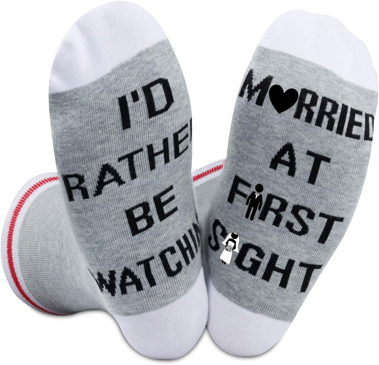 GJTIM 2PAIRS Novelty Reality Show Gift Funny TV Series Inspired Socks